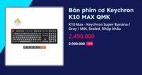 Bàn phím cơ Keychron K10 MAX QMK (K10 Max - Keychron Super Red - Gray - Mới, Sealed, Nhập khẩu) (K10M-H1)