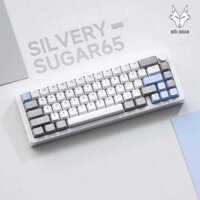 Bàn phím cơ khí Weikai Sugar65 Vỏ nhôm CNC ANSI Bố trí Hot Swap RGB Backlit Bàn phím chơi game tùy chỉnh 68 phím