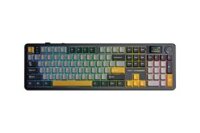 Bàn Phím Cơ Không Dây AULA F108 PRO Đen + Xám + Vàng - Reaper Switch (3 mode, Gasket mount, Hotswap, Plate FR4)