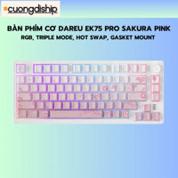 Bàn phím cơ không dây DAREU EK75 Pro Sakura Pink, Triple Mode, Hot Swap