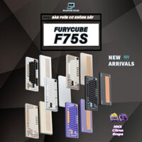 Bàn phím cơ không dây Furycube F75s | furycube f75s 3mode, vỏ nhôm cnc , led rgb, mạch xuôi, gasket mount
