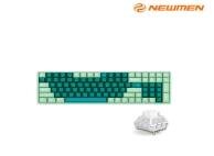 Bàn Phím Cơ Không Dây Gaming Newmen GM1000 Spring KailhBox White Switch - Compact 100 Phím, Wireless 2.4GHz + Bluetooth 5.0, Pin Lithium 3000mAh, Clicky