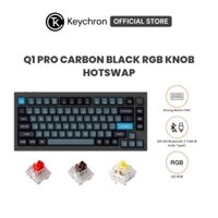 Bàn phím cơ không dây Keychron Q1 Pro Carbon Black RGB Knob Hotswap (Keychron K Pro Sw)