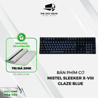 Bàn Phím Cơ Không Dây - Mistel Sleeker X-VIII Glaze Blue| Bluetooth| Cherry Switch - Hàng Chính Hãng - Hoả Tốc