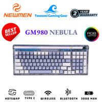 Bàn phím cơ không dây Newmen GM980 Nebula Gasket I Layout 100I Wireless I Bluetooth I USB Type C