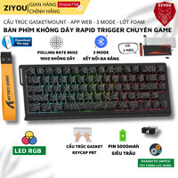Bàn Phím Cơ Không Dây Rapid Trigger Ziyou Attack Shark X68PRO HE 3 Mode Led RGB, Pin 5000mAh Cho Pc