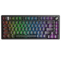 Bàn Phím Cơ Không Dây Vỏ Nhôm Leobog Hi75C PRO Đen Contour - Turquoise Switch (3 mode, Gasket Mount, Hotswap)