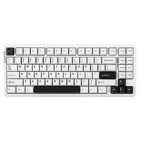 Bàn Phím Cơ Không Dây Vỏ Nhôm LEOBOG Hi86 Trắng Đen - Nimbus V3 switch (3 mode, PBT Keycap, Gasket Mount, Hotswap, Led RGB)