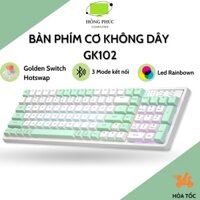 Bàn Phím Cơ Không Dây Bluetooth LANGTU GK102 - Full 102 phím - Golden Switch - Có Hotswap - 3 Mode Kết Nối
