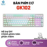Bàn Phím Cơ không dây bluetooth LANGTU GK102 Golden Switch - có Hotswap - Pin Sạc