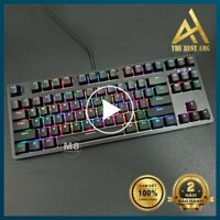 Bàn Phím Cơ Máy Tính Gaming Chính Hãng Có Dây EDRA EK387 Đèn LED RGB - Keyboard PC Laptop Gameming