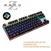 Bàn Phím Cơ Metoo zÊrÔ TKL Led Rainbow và không led 87 phím