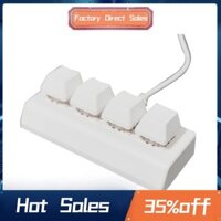 Bàn phím cơ Mini 4 phím Một cú nhấp chuột Lựa chọn đầy đủ Sao chép Dán văn phòng Chơi game Vẽ phím Công tắc Bàn phím di động