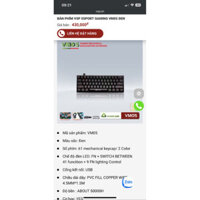 Bàn phím cơ mini Vm05 new , Bosston MK919 full side new