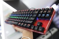 Bàn phím cơ Motospeed K87 Mechanical Rainbow LED (Màu Đen)