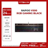 Bàn Phím Cơ Rapoo V500 RGB Gaming Black