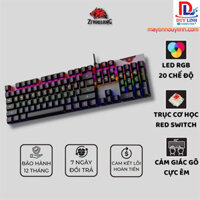 Bàn Phím Cơ Red Switch ZiyouLang K1 Pro Gaming Full Size, Led RGB 20 Chế Độ, Phím Gõ Êm – Full Đen