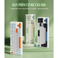 Bàn phím cơ Riccks Rs8 3 Modes | Mạch Xuôi | Keymap VIA