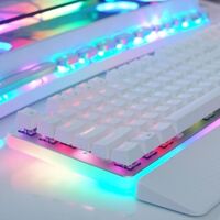 Bàn phím cơ RK918 White - Kèm kê tay