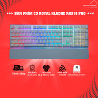 Bàn phím cơ ROYAL KLUDGE RK918 LED RGB trắng blue switch