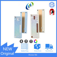 Bàn phím có thể gập nóng 60% bằng nhôm không dây kết nối ba chế độ Womier SK6