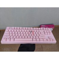 Bàn phím cơ TKL E-DRA EK387 Phiên Bản màu Trắng và Hồng - Led 1 màu - Blue/Brown/Red Sw - BH chính hãng 24 tháng