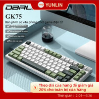 Bàn phím cơ tùy chỉnh GK75, bàn phím chơi game không dây và có dây Bluetooth ba chế độ