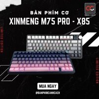 BÀN PHÍM CƠ XINMENG M75 MẠCH XUÔI LED RGB - NÚM XOAY VÀ MÀN LED (Có led viền)