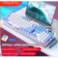 Bàn phím cơ  ZK3 Blue Switch-Sản phẩm mới 2022 Led RGB đổi màu với 10 chế độ-Bảo hành 3 tháng