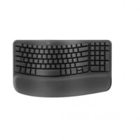 Bàn phím công thái học không dây Logitech Wave Keys Ergonomic Graphite (màu đen)