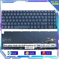 Bàn phím dành cho Dell Inspiron 15 7000 2-IN-1 G7 7590 7591 US - Hàng Nhập Khẩu