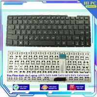 Bàn Phím dành cho Laptop ASUS X451 S400 X453 S451 F451 X454 K445 - Hàng Nhập Khẩu - THƯỜNG - MỚI 100