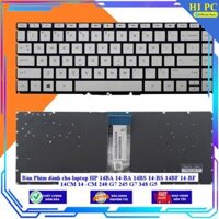 Bàn Phím dành cho laptop HP 14BA 14-BA 14BS 14-BS 14BF 14-BF 14CM 14 -CM 240 G7 245 G7 348 G5 - Hàng Nhập Khẩu - MÀU BẠC