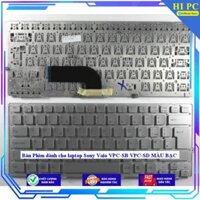 Bàn Phím dành cho laptop Sony Vaio VPC-SB VPC-SD MÀU BẠC - Hàng Nhập Khẩu - MÀU BẠC - CÓ ĐÈN