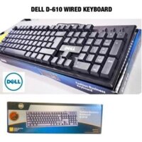 Bàn Phím Dell D610 Với Độ Nhạy Cao Và Êm Ái, Tốc Độ Xử Lý Nhanh phú hợp văn phòng, chơi game (Bảo hành 12 Tháng)