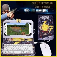 Bàn phím điện thoại Bàn phím máy tính bảng Bộ vỏ chuột Tương thích với thiết bị Android OTG đa năng dành cho lớp học trực tuyến Trò chơi tại nhà Văn phòng Làm việc cho OPPO Huawei Xiaomi Vivo Realme Samsung