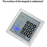 Bàn phím điều khiển truy cập bàn phím EM RFID 125KHz Nút EXIT với gói chuông cửa có dây DC 12V