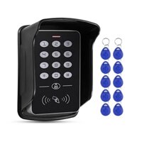 Bàn phím điều khiển truy cập bàn phím RFID 125KHz độc lập Bộ điều khiển vỏ chống nước 10 chiếc Keyfobs cho hệ thống kiểm soát truy cập cửa