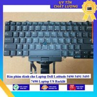 Bàn phím dùng cho Laptop Dell Latitude 5490 5491 5495 7490 Laptop US Backlit  - Hàng Nhập Khẩu New Seal