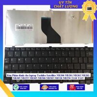 Bàn Phím dùng cho laptop Toshiba Satellite NB200 NB201 NB202 NB203 NB205 NB255 NB305 NB500 NB505 NB520 NB550 T110 T115 - Hàng Nhập Khẩu New Seal