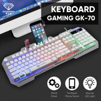 Bàn Phím Game Thủ DIVIPARD GK-70 Metal Cover LED Rainbow