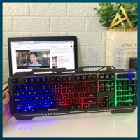 Bàn Phím Gaming Chính Hãng Đèn LED 7 Màu BOSSTON K380 Chuyên Game Bàn phím Giả Cơ Máy Tính PC Laptop Keyboard Có Dây