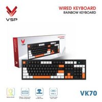 Bàn phím Gaming Có Dây (Membrane) VSP VK70