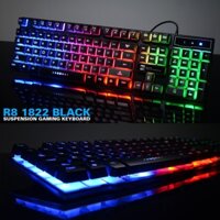 Bàn Phím Gaming R8-1822 LED Siêu Đẹp, Chữ Khắc Laser chống bay (HÀNG LOẠI 1)