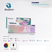 Bàn phím giả cơ chuyên game Bosston 803 Led đa màu