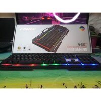 Bàn Phím Giả Cơ Có Dây Forev FV Q307 Có Giá Đỡ Điện Thoại Led Màu. Bảo hành 12 Tháng