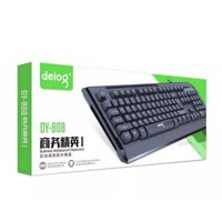 Bàn phím giả cơ DEIOG DY 808 có dây dành cho máy tính laptop thiết kế nhỏ gọn bỏ túi hàng chính hãng 2024