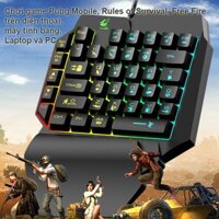 Bàn phím giả cơ FREE WOLF K15 chơi game Pubg Mobile,Rules of Survival