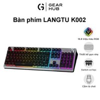 Bàn Phím Giả Cơ Gaming LangTu K002 Núm Xoay Điều Chỉnh Độ Sáng LED Âm Lượng Full Size 104 Phím