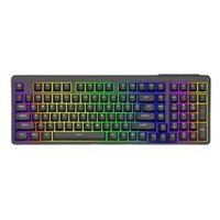 Bàn phím giả cơ gaming Vitra KL86 | Có dây (Type C), Full size, Membrane (giả cơ), Multi LED Rainbow, Black